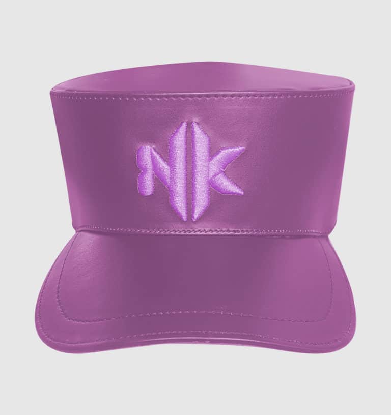 NK Vegan leather pink, Pink logo